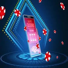 Antarmuka aplikasi mobile marina77 menampilkan menu sportsbook dan live dealer