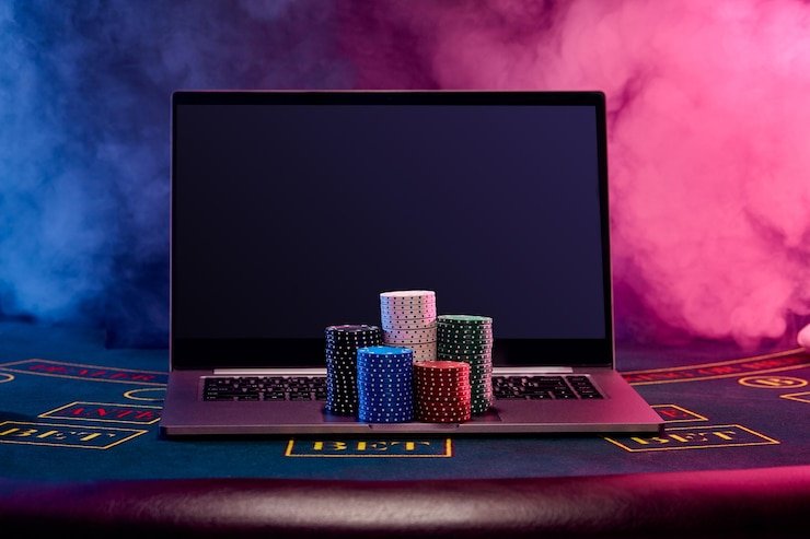 Tampilan antarmuka Infinite Blackjack marina77 dengan dealer live dan kartu